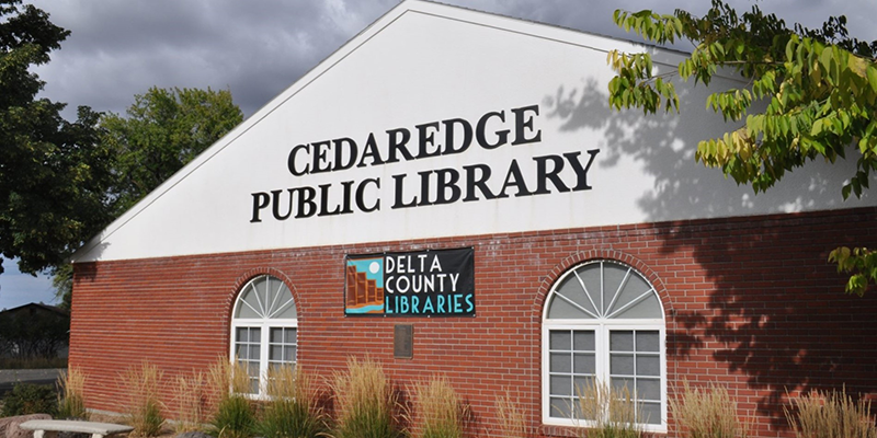 Cedaredge Library building exterior
