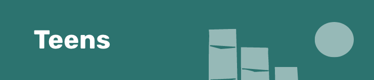 Banner with logo iconography and label "Teens"