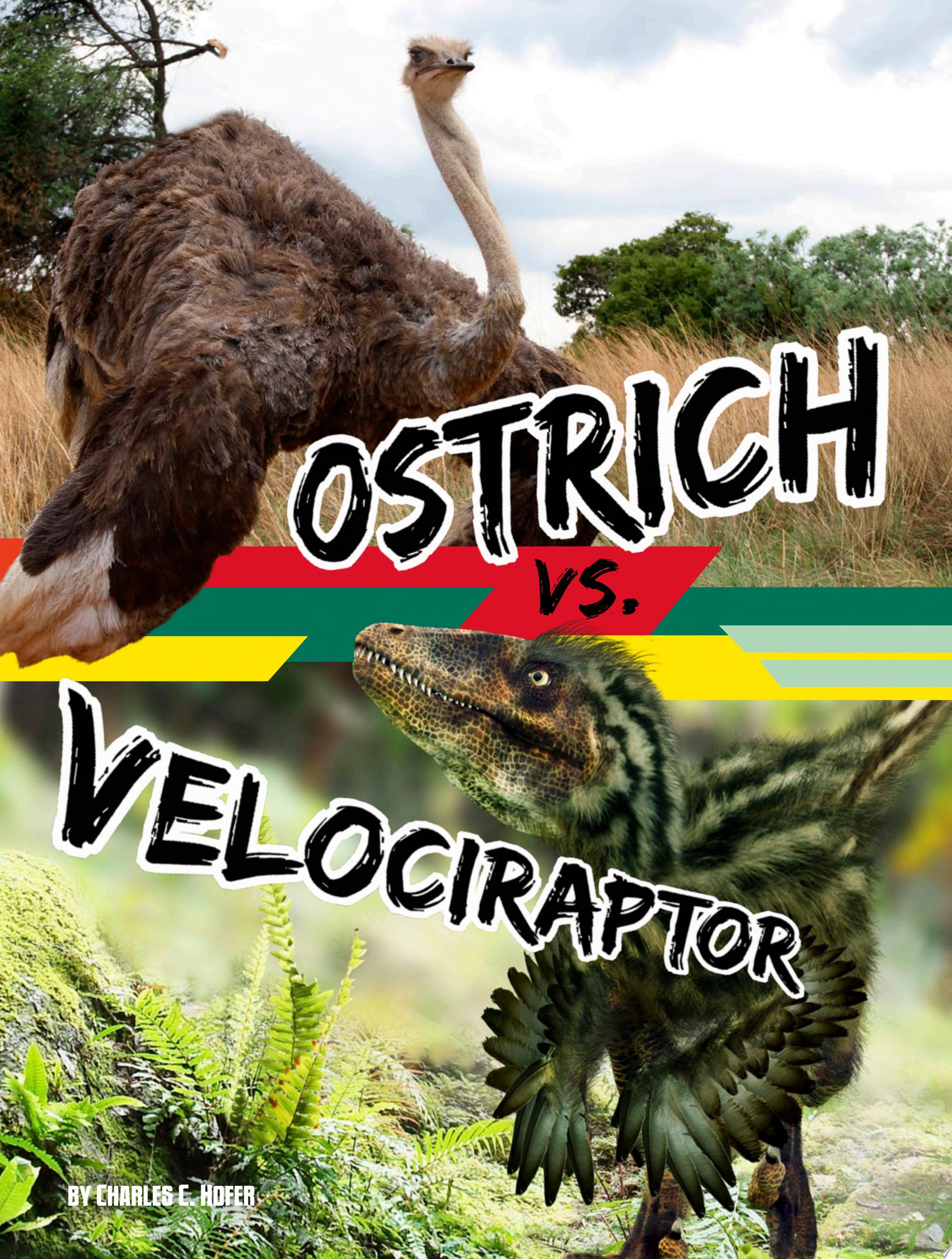 "Ostrich Vs. Velociraptor" by Charles C Hofer