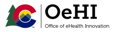Colorado Office of eHealth Information (OeHI) logo